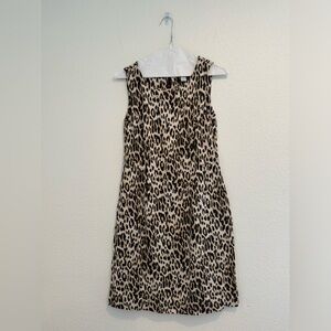 Chico’s - Leopard Print Sheath Dress - Tan, Brown and Cream - Chico’s Size 0